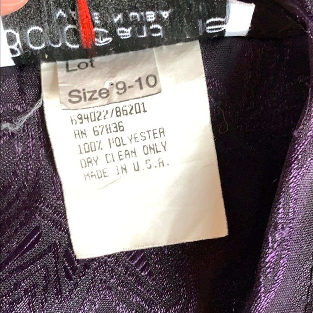 Blondie and Me Purple Lace Dress Size 9 Juniors - Picture 7 of 9